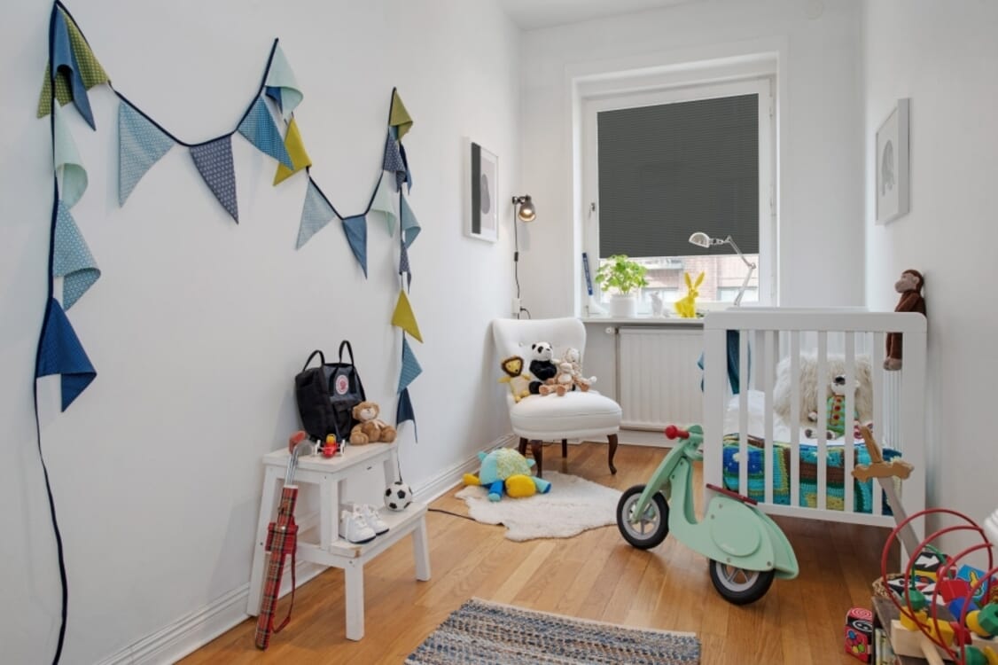 Plissee 2093 Kinderzimmer Grau