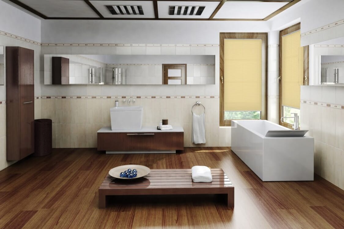 Plissee Wabe Lux 2231 Badezimmer
