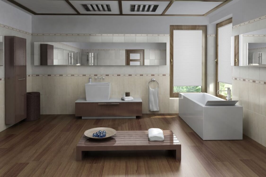 Plissee Wabe Protect 1462 Badezimmer