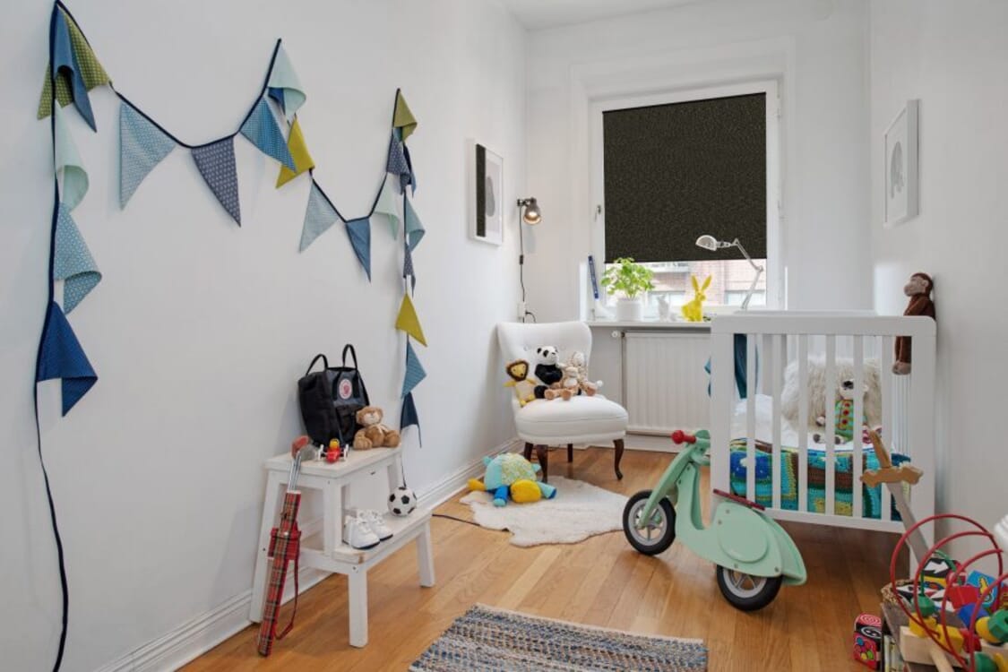 Plissee 1529 Kinderzimmer Grau