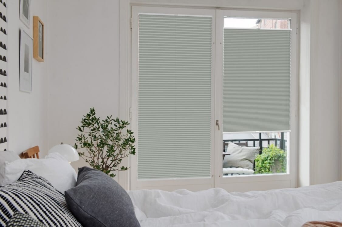 Plissee Wabe Rimano 4387 Schlafzimmer