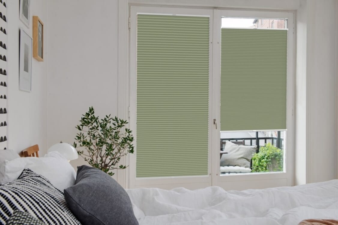 Plissee Wabe Rimano 4391 Schlafzimmer