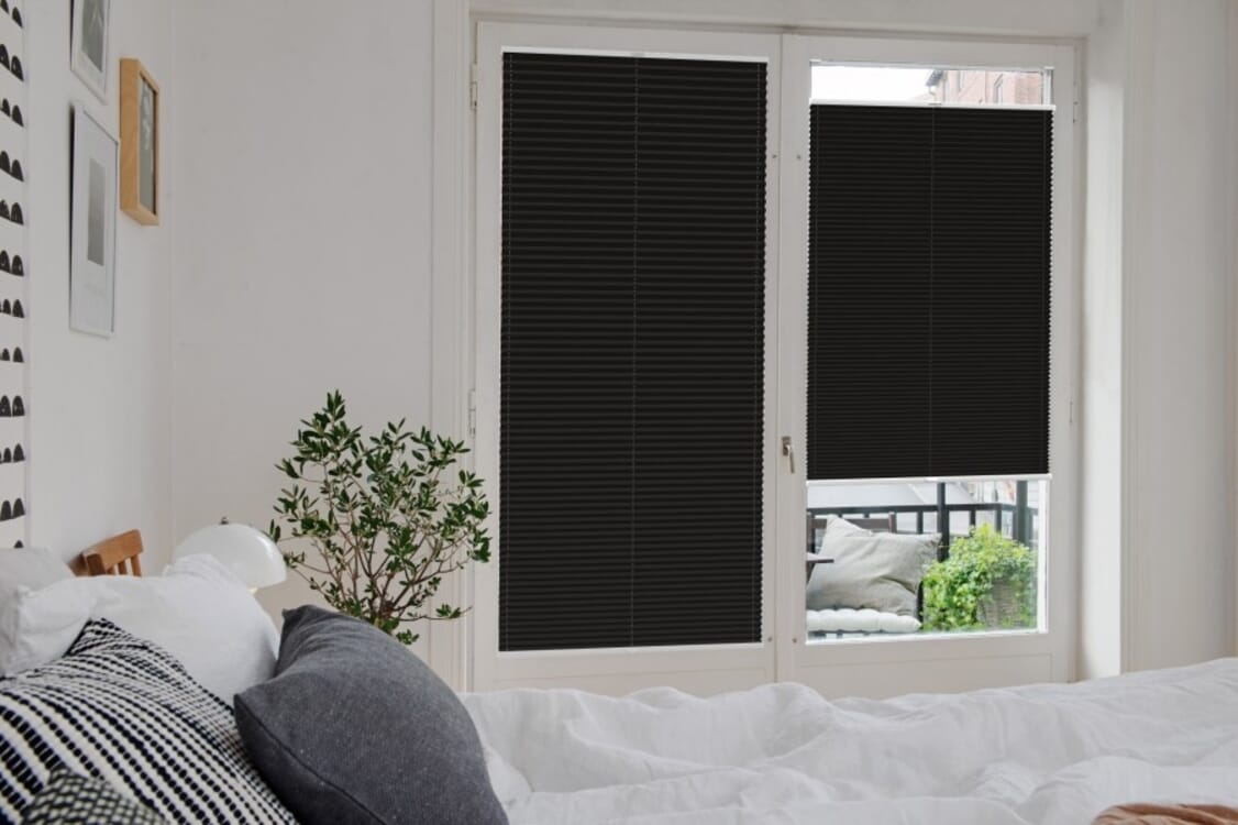 Plissee Wabe Rimano 4392 Schlafzimmer