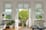 Plissee Wabe Struktur 1525 Wohnzimmer