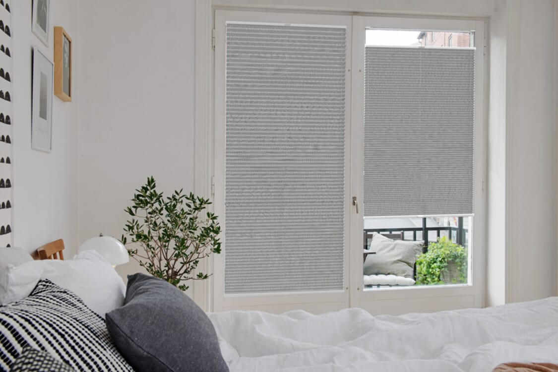Plissee 4207 Schlafzimmer Grau