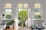 Plissee Wabe Uni 4208 Wohnzimmer