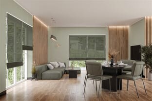 Raffrollo Amarico 9363 Wohnzimmer