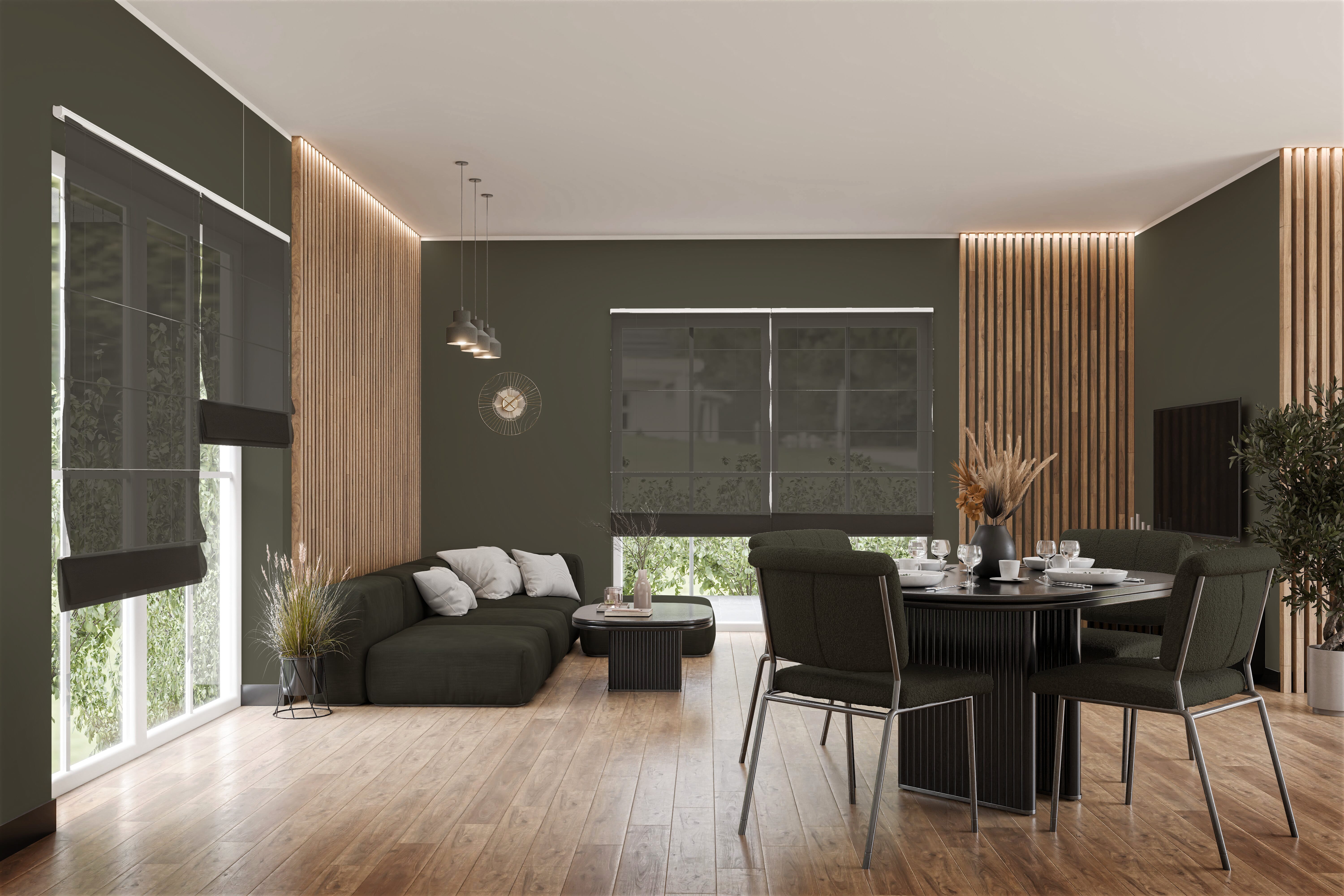 Raffrollo Lagoria 9436 Wohnzimmer