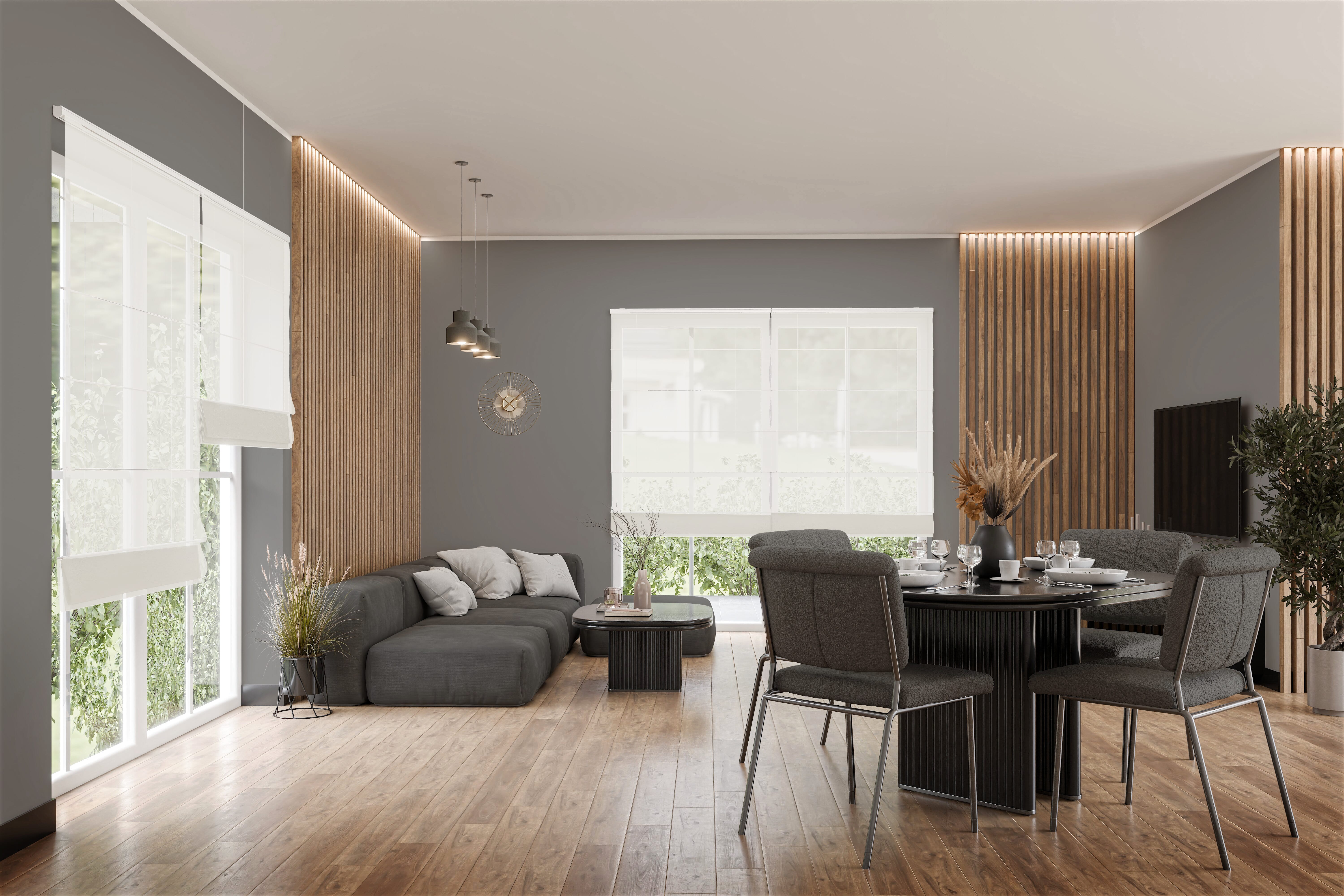 Raffrollo Orsella 9347 Wohnzimmer