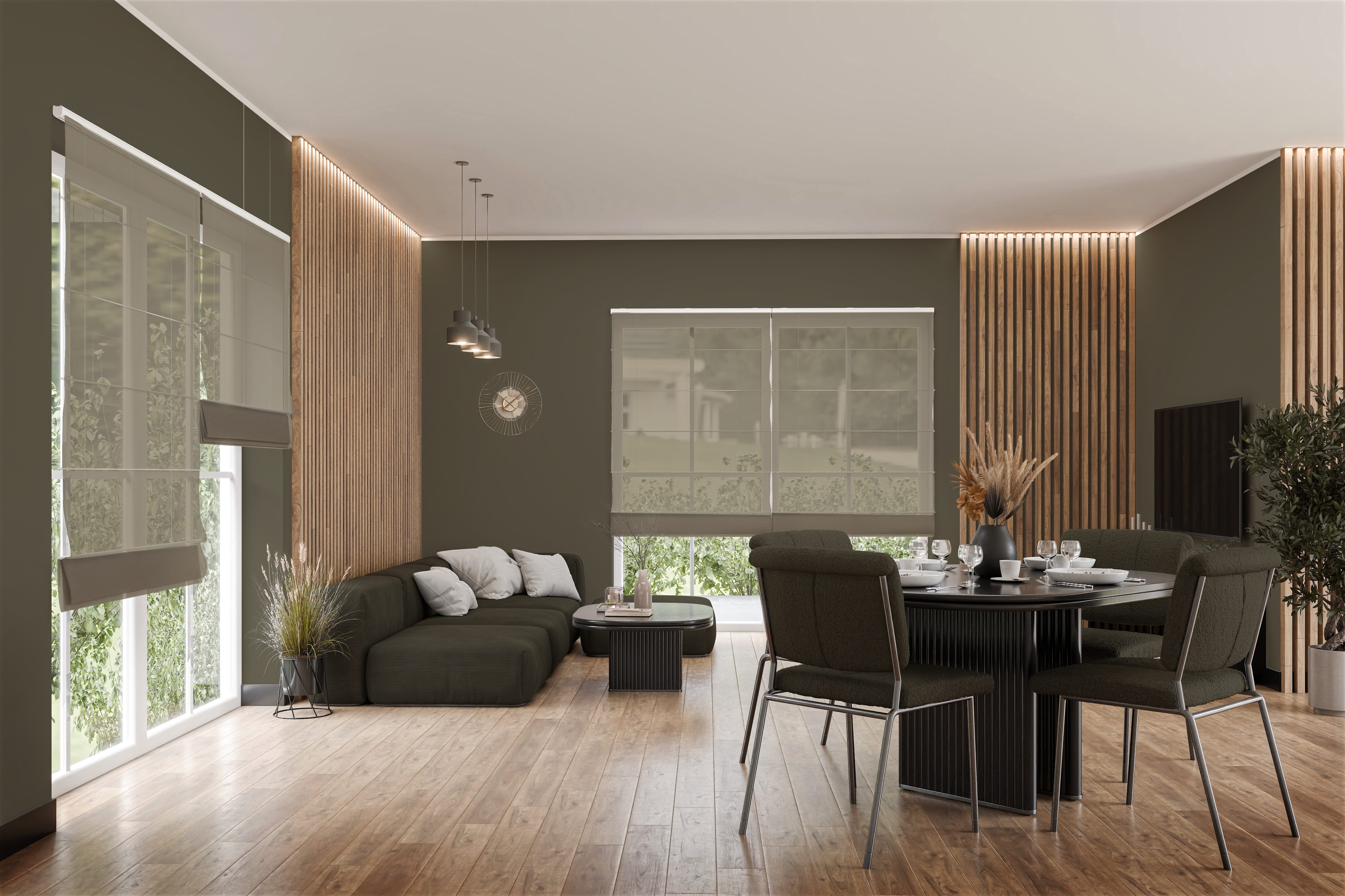 Raffrollo Portiva 9397 Wohnzimmer