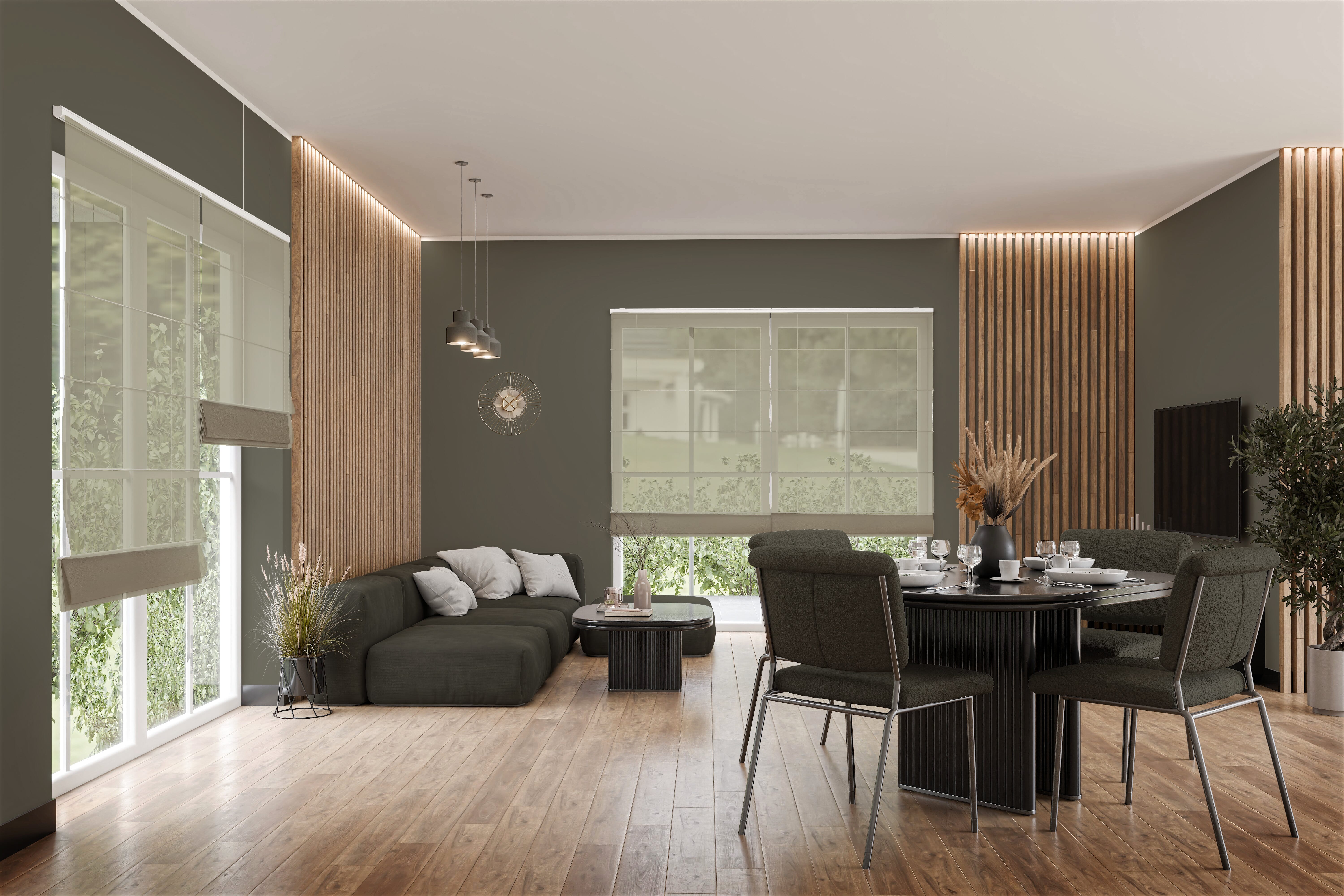 Raffrollo Tramoro 9405 Wohnzimmer