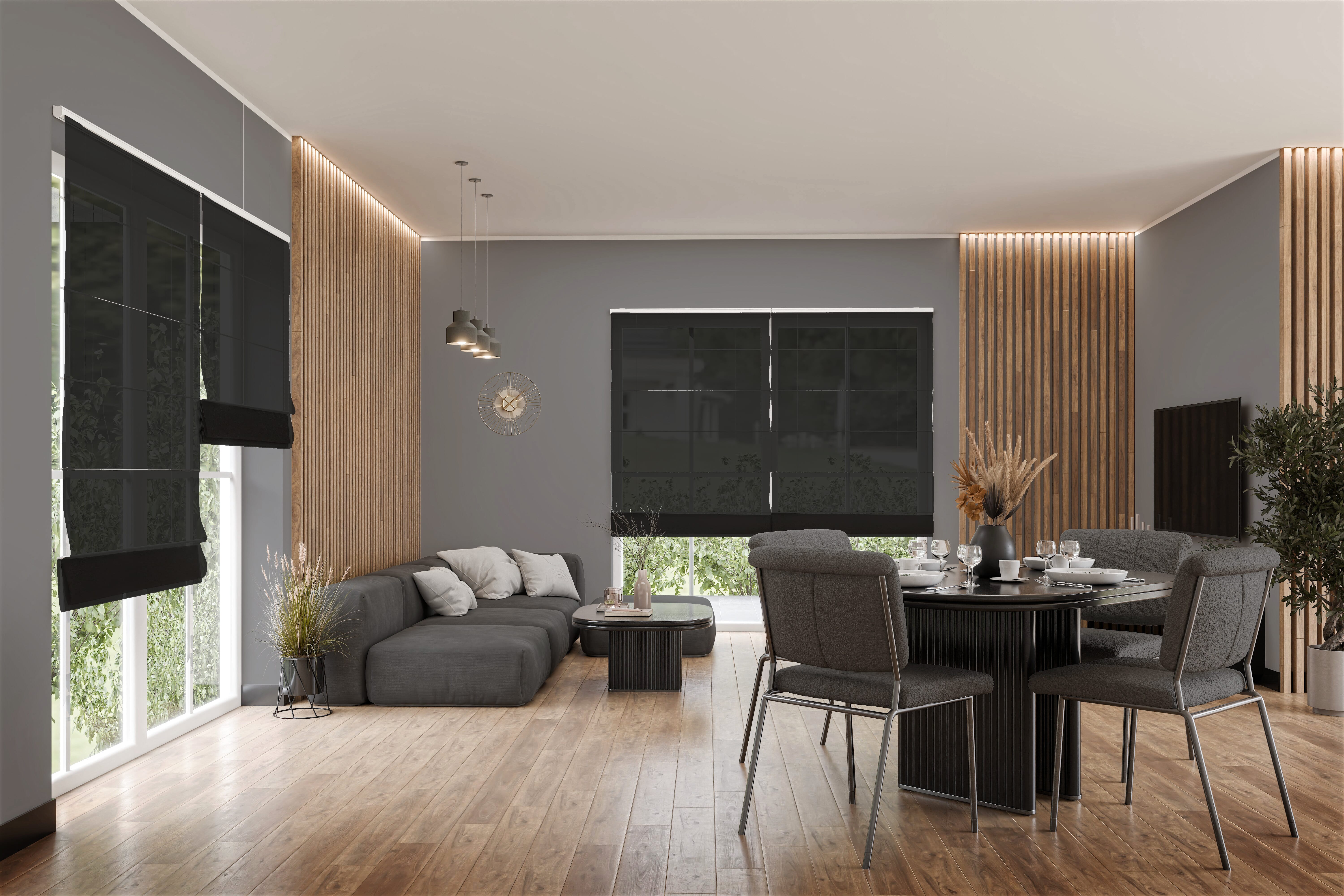 Raffrollo Tramoro 9407 Wohnzimmer