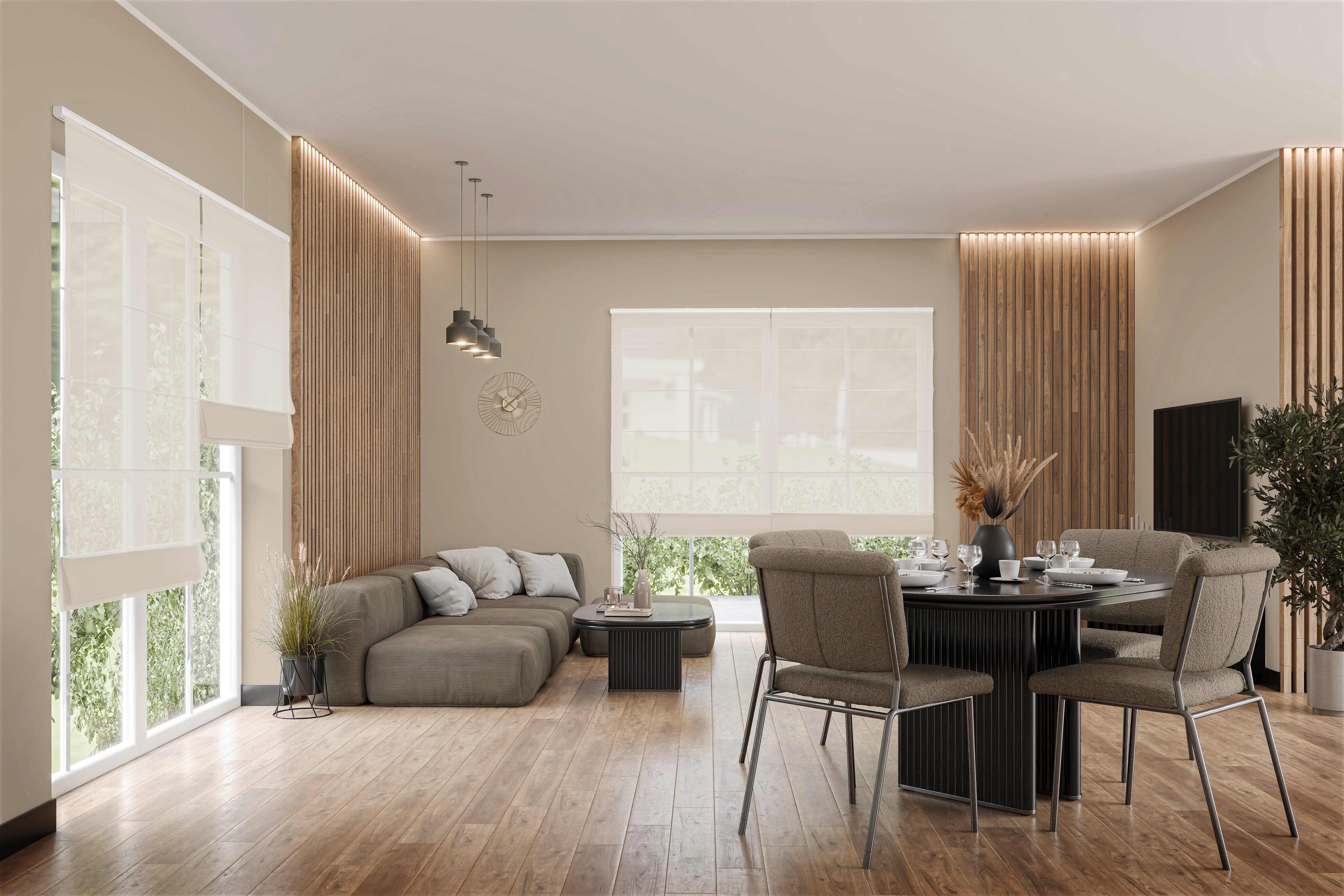 Raffrollo Valoria 9454 Wohnzimmer