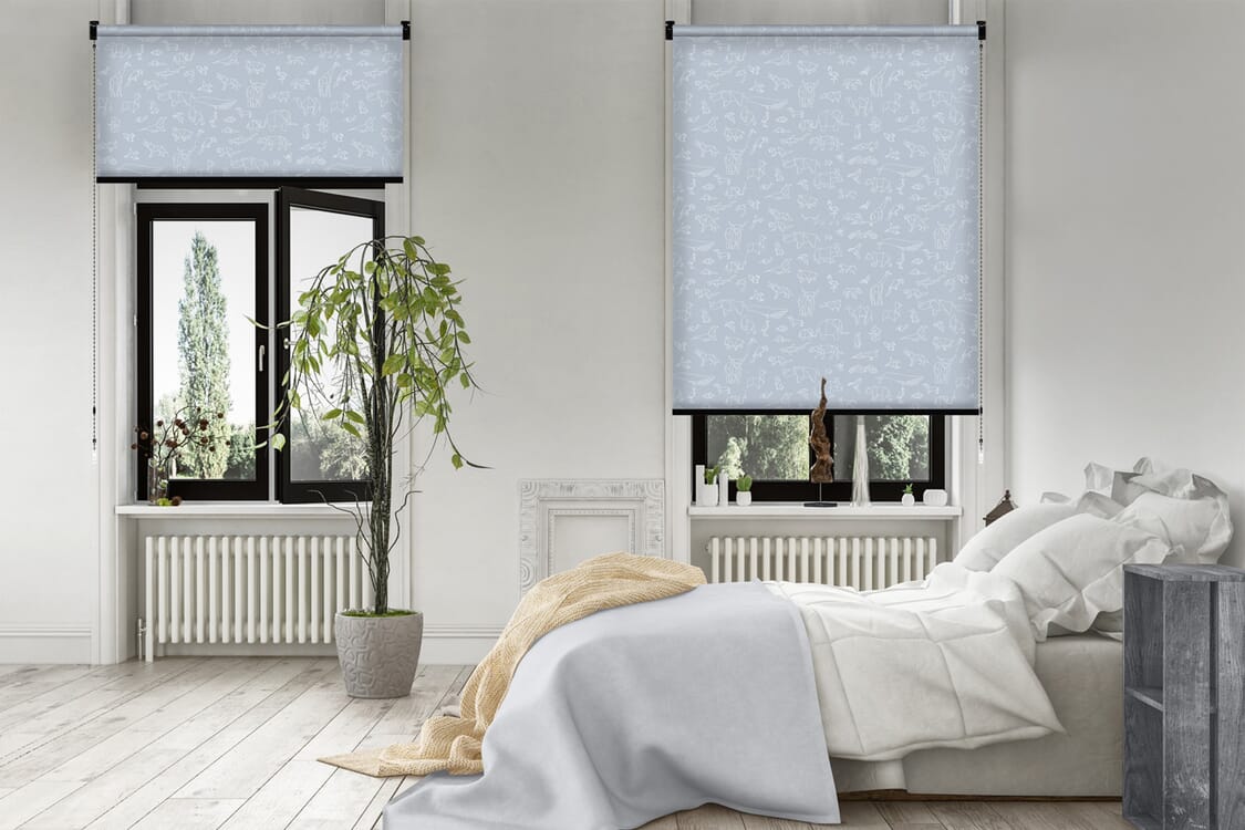 Rollo Blackout Animals 3867 Schlafzimmer