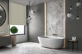 Rollo Blackout Notte 3760 Badezimmer