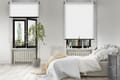 Rollo Borroso Blackout 3857 Schlafzimmer