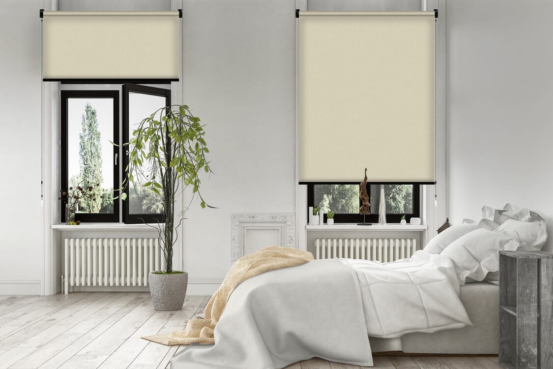 Rollo Borroso Blackout 3858 Schlafzimmer