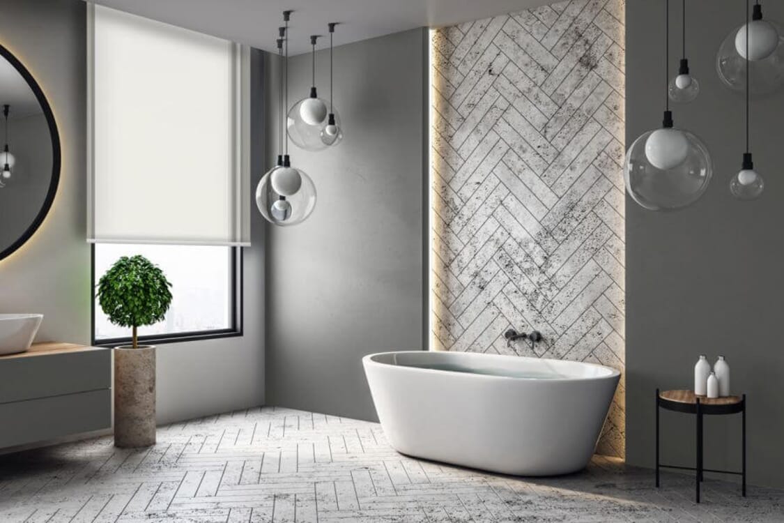 Rollo Greve 3713 hellbeige - Badezimmer