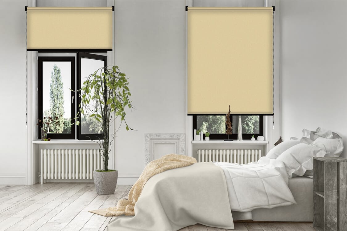 Rollo Grezzo Blackout 3870 Schlafzimmer