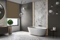Rollo Grezzo Blackout 3871 Badezimmer