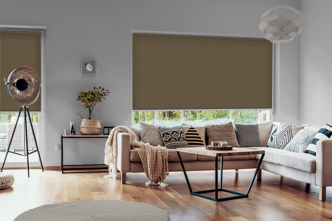 Rollo Grezzo Blackout 3871 Wohnzimmer