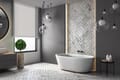 Rollo Rizzo 3751 in beige - Badezimmer