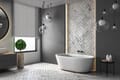 Rollo Rizzo 3752 in grau - Badezimmer