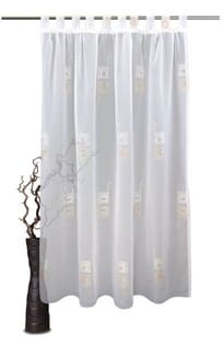 Elba Vorhang Beige-Sekt