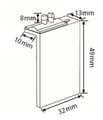 Stick&Fix Front Abmessungen
