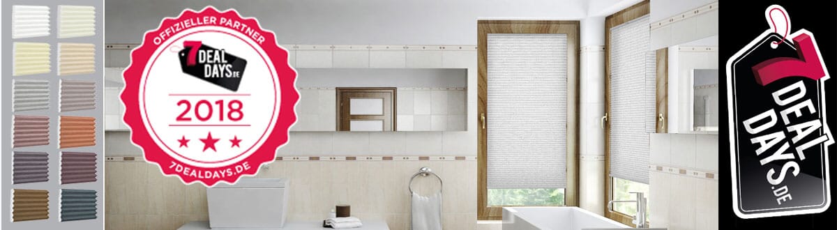 Wabenplissee Slimline zum 60% 7DealDays Spezial-Rabatt