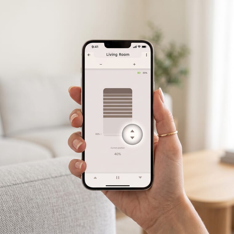 Smart Home Sonnenschutz: Rollo per App vom Smartphone steuern