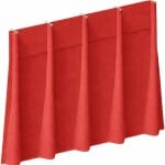 Vorhänge in Rot